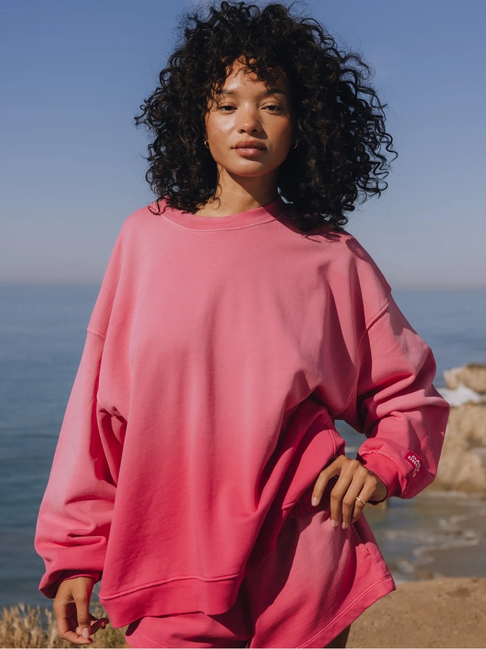 NWT DAILY DRILLS Unisex Oversized Crew - Sunsoaked Hot Shot size XS/S
